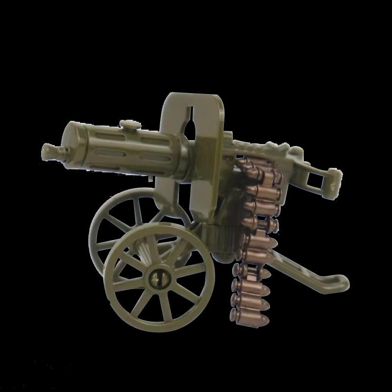 MOC Военное оружие SWAT Вторая мировая война Игрушечный пистолет Пушка с мешками с песком Строительные блоки Кирпичики Игрушки для детей Детские подарки Игрушка DIY Военная