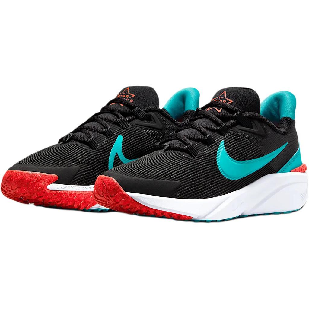 Nike Star Runner 4 GS Black Dusty Cactus Kids Sneakers Bright-Crimson White DX7615-009
