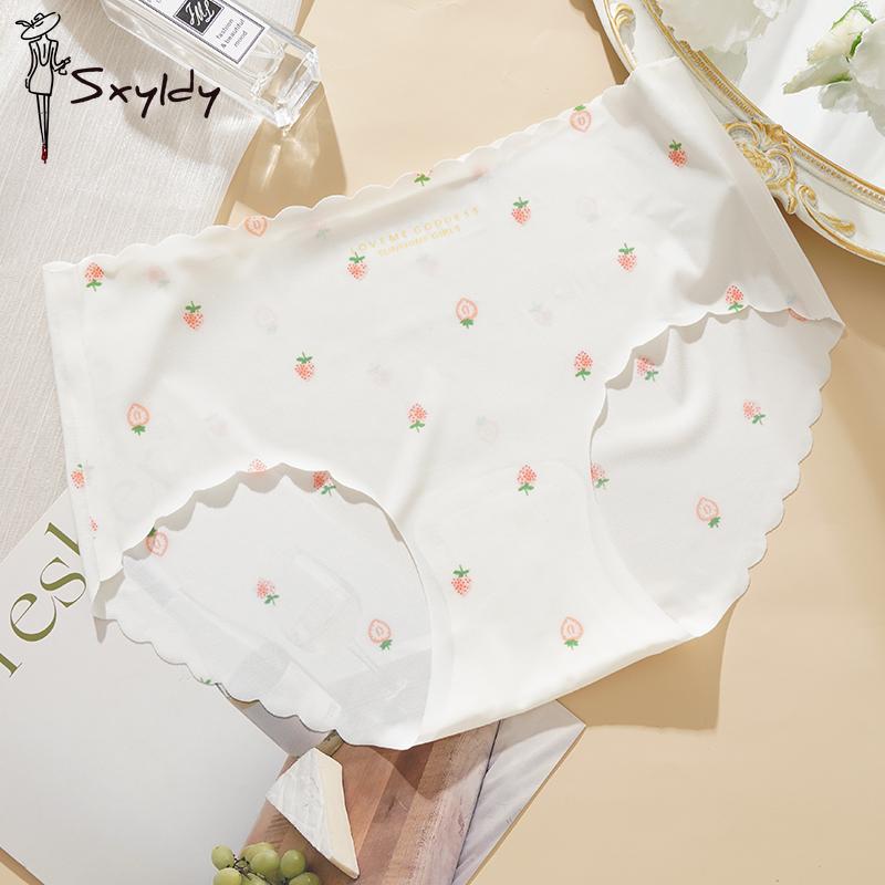 Summer Women's Ice Silk Seamless Underwear Ladies Transparent Ultra-thin Sense Female Briefs Panties