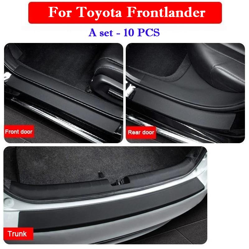 Накладки на пороги автомобиля для Toyota Frontlander 2026 - 2026 Черные Защитные накладки на дверную панель Декоративная отделка Защита от царапин Аксессуары