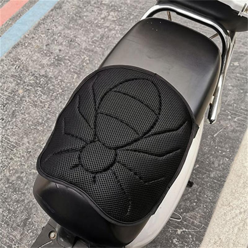 Motorcycle Seat Cushion Air Cooling 3D Mesh Motorcycle Seat Pad,Butt Protector Pads,Motorcycle Cool Seat Cover,Breathable Motorcycle Seat Cover,Size S