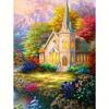 Diamond Painting House Tree Full Round Picture Of Rhinestone Diamond Embroidery Needlework Wall Art 30x40cm