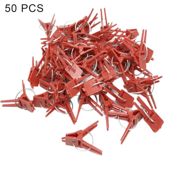 1 пакетик зажим для прививки гибкий нержавеющий пластиковый круглый зажим для поддержки растений с плоским ртом для сада