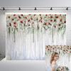 Rose Flower Wall Backdrops Wedding Birthday Floral Theme Party Background