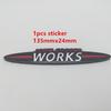 1pcs 3D metal for JOHN COOPER WORKS car front grille emblem side fender rear trunk sticker grill badge decal styling accessories