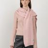 CITYBREEZE Angora Cable Knit Muffler_PINK