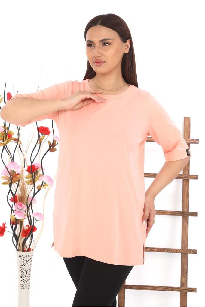 Женская стильная футболка большого размера Футболка больших размеров