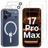 Чехол для iPhone 17 PRO MAX - PHONILLICO - Гибкий - Прозрачный - 2 Закаленных стекла - Защита камеры