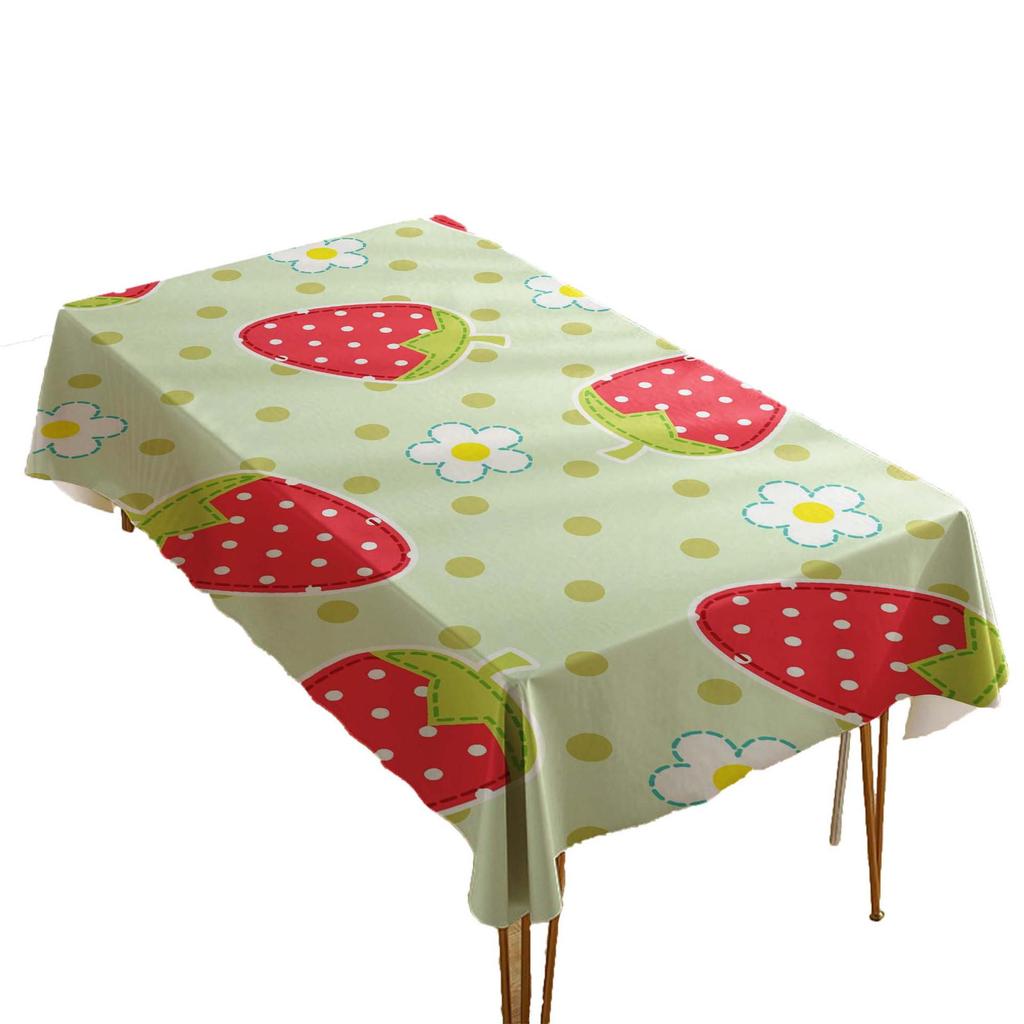 Cartoon Fruit Polyester Tablecloth for Dining Room, Hotel, or Festival Decoration