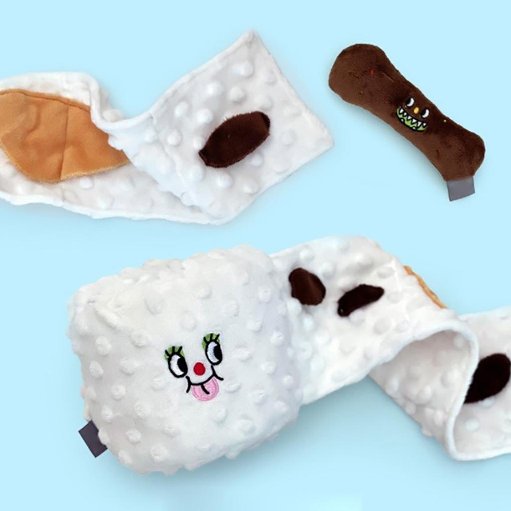 Игрушка для нюханья для собак Интерактивные игрушки для собак Игрушки для нюханья Мягкая игрушка для туалетной бумаги для собак Домашние животные