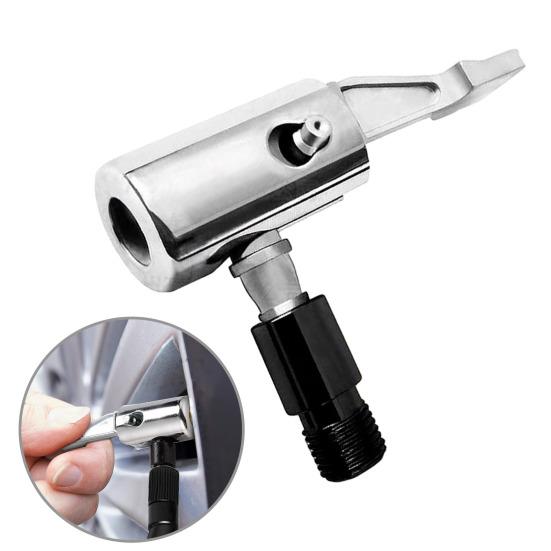 Адаптер для шланга 90 градусов с фиксатором Соединитель для воздушного насоса из цинкового сплава Адаптер для шланга накачки шин для автомобилей, мотоциклов, велосипедов