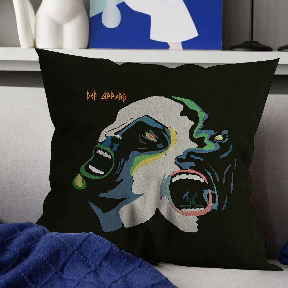 Classic Band Ddef LleppardS Maple Design Cushion Cover Happy Autumn Harvest Decor Holiday Decorati Pillow Cover