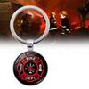 Modern Simple Style Zinc Alloy Firefighter Emblem Keychain Elegant Gift