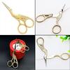 Gold Vintage Stork-Shaped Embroidery Sewing Trimming Dressmaking Craft Shears Cross