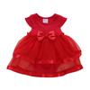 Girl Dress Lovely Net Yarn Splicing O-neck Baby One-piece Romper Mesh Dress for Party