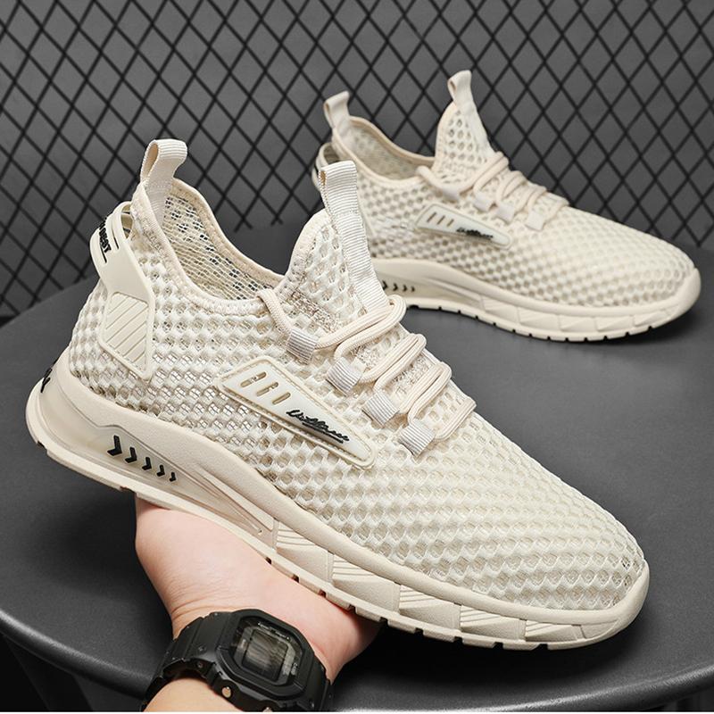 Oulylan Men Shoes Breathable Athletic Running Shoes Outdoor Sport Casual Fashion Sneakers Gym Training Jogging Non Slip Shoe