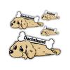 Sticker "Color" Kutainu Dachshund (Cream) Sticker Dog Small Dog Ducks (Cream)