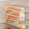 Plastic Egg Roller Rack Large Capacity Refrigerator Egg Storage Box Egg Dispenser  Household
