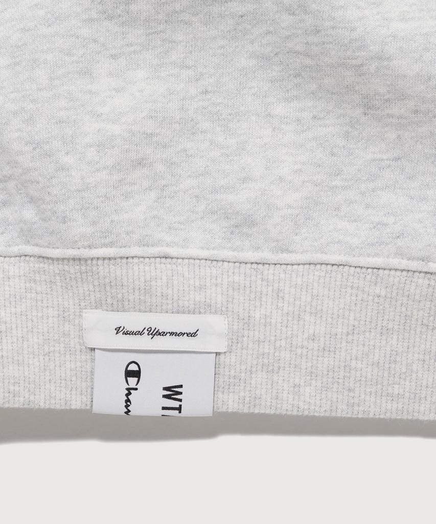 CHAMPION X Doubletaps Terry Fleece Crewneck Hoodie Heather Gray