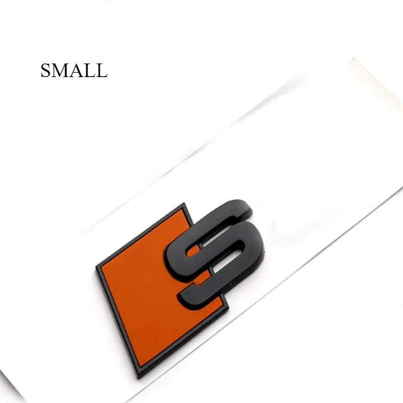 QR5 for M5 Sline S3 S4 S5 S6 S7 S8 R8 Small Big ABS Car Stickers Rear Trunk Badge Emblem Whole Body Decal Refitting Decoration