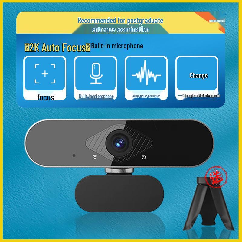 HD Webcam for Online Classes, Exams, Streaming, & Photography - Compatible with Home Desktops & Laptops