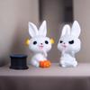Pumpkin Black Cat Halloween Rabbit Ghost Figurines Micro Figurine Ornaments  Garden Outdoor Decor