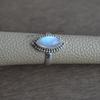 Moonstone Ring, Handmade Ring for Her, 925 Sterling Silver, Gift for Sister, Anniversary Ring, Gemstone Ring, Blue Fire Moonstone Ring