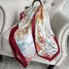 90cm *90cm Design Scarf Lady Shawl Printed Silk Felt Headscarf Scarf Lady Headscarf Square Scarf Lady Wrap Scarf 2021