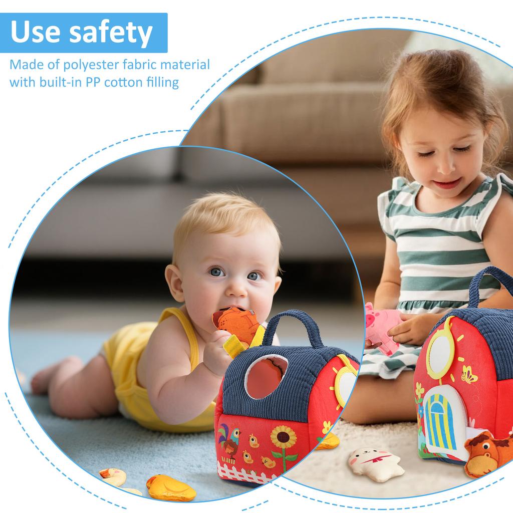 Креативный домик для выращивания цыплят, мини-домик с ветряной мельницей, кукольный фермерский домик, тканевый домик-игрушка, подходит для детей