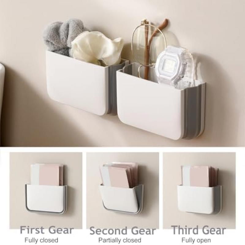 Magnetic Pen Holder, Foldable Magnetic Pencil Organizer, Whiteboard Fridge Office Storage Box, Multi-Functional Stationery Organizer for School Office