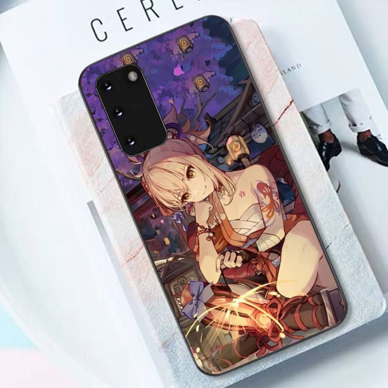Чехол для телефона с изображением аниме Genshin Impact Yoimiya для Samsung S10 21 20 9 8 plus lite S20 Ultra 7edge