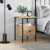 VidaXL Bedside Table Sonoma Oak 34x36x50 Cm Engineered Wood 826045