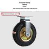 HuiZhen 8-inch Heavy-Duty Inflatable Silent Rubber Caster