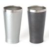 Pair Tumbler Cup Beer Cup Beer Glass Thermal Insulation Stainless Steel Vacuum Insulated Double Structure 350ml Gift Set Silver Gray [Dolce Duo]