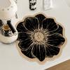 Подставка из диатомита в форме цветка, термостойкая, нескользящая, коврик для стола, быстро впитывающий воду, для кухни, обеденного стола, декоративный домашний декор