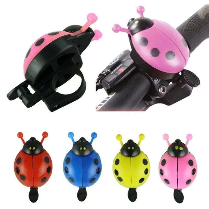 2024 New Fashion Bicycle Ladybug Beetle Car Mountain Bike Horn Bike Accessories Bike Horn Bicycle Bell 1pc