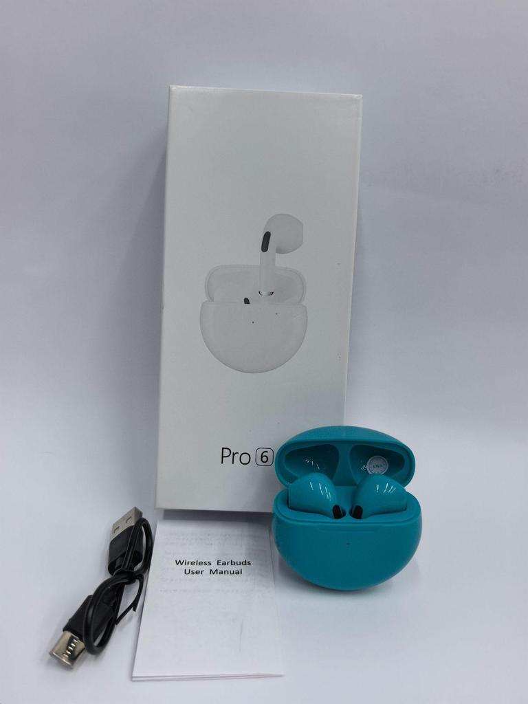 PRO6 J6 Полностью беспроводные Bluetooth-наушники: Внутриканальные, Сенсорное управление, Спортивный стиль, Подходят для бизнеса.