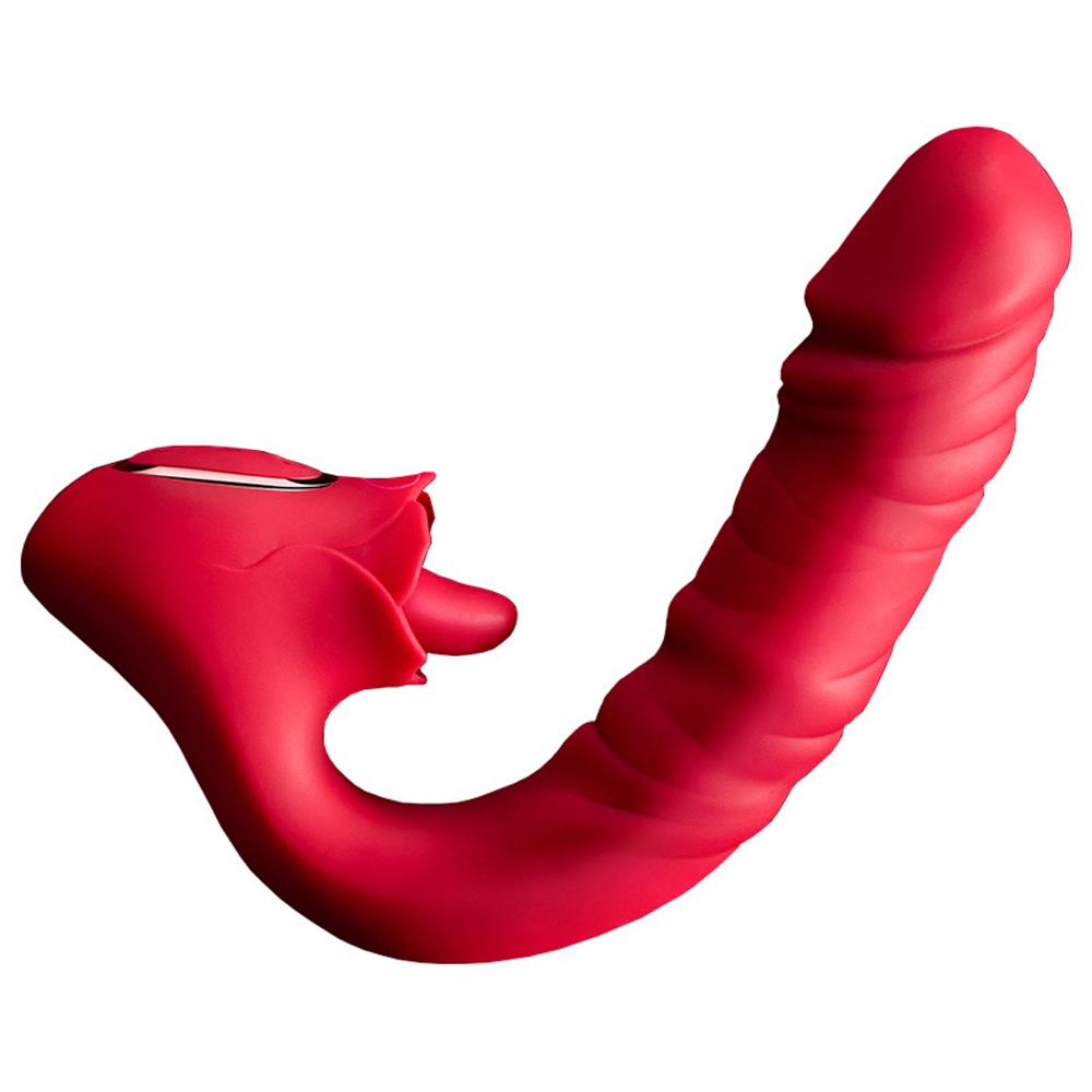 Вибратор для клитора, лизания языка для женщин, реалистичный фаллоимитатор, вибратор, стимулятор точки G, пары, игры для женщин, вагина, клитор, минет, оральный стимулятор клитора