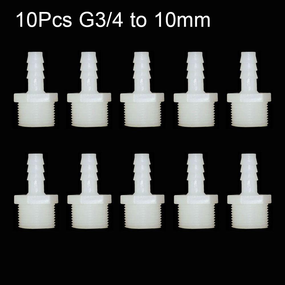 1/10 шт. фитингов для труб, соединитель шланга 10/12/14/16/18/20/25 мм, резьба 3/4 дюйма, соединительная муфта для трубы