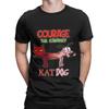 Футболки с собакой 'Courage Dog' для мужчин, из чистого хлопка, классные футболки, с круглым вырезом, короткий рукав, одежда с принтом