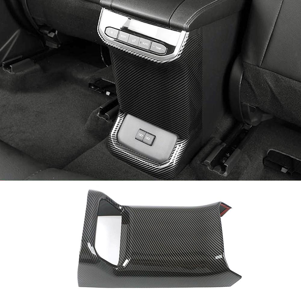 Для Toyota Highlander XU70 2024 года выпуска, аксессуары для салона автомобиля, молдинги, стильная центральная часть управления, отделка из углеродного волокна