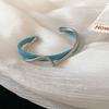 White Shellfish Bracelets Board Bend Metal Bangles Womens Hand Bracelets Geometric C- shaped Opening Bracelets Jewelry Gifts