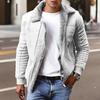 Men's Solid Color Zipper Pocket Hooded Sweatshirt Jacket Cardigan Men's Casual Jacket Cardigan