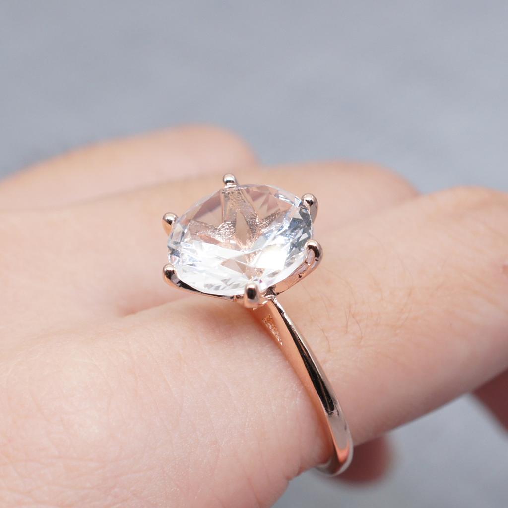 Новое имитационное кольцо из циркона с шестью каратами, европейская и американская красота, восемь сердец и восемь стрел, циркон, свадебный подарок