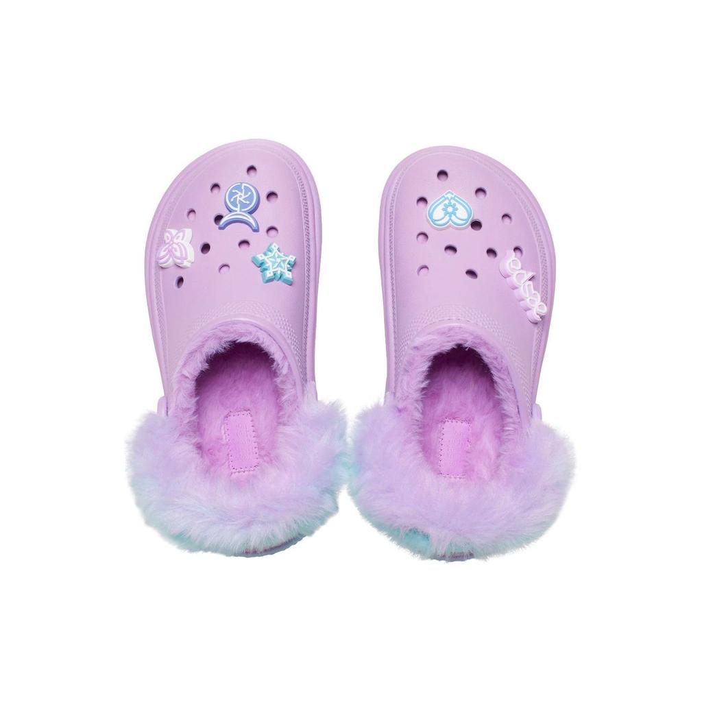 Aespa x Crocs Stomp Lined Clog Небо и Земля Унисекс Кроссовки Фиолетовый Мультиколор 208688-90H