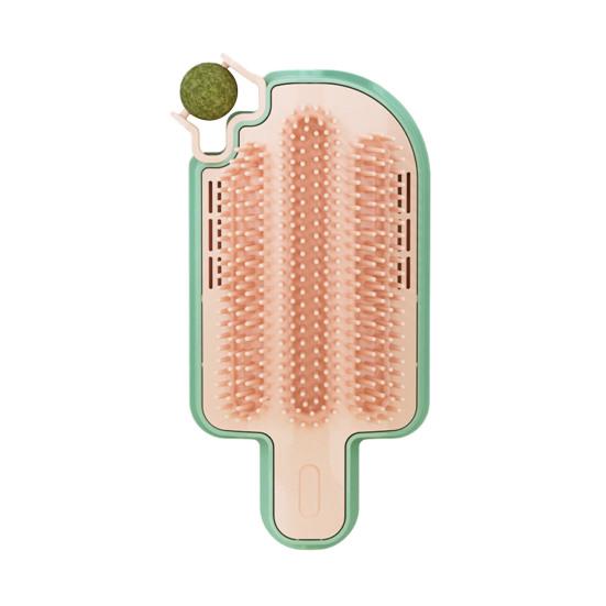 Кошачий самостоятельный груминг с кошачьей мятой, настенный уголок, кошачья мордочка, щетка для ухода за домашними животными, массажная расческа для длинношерстных кошек и собак