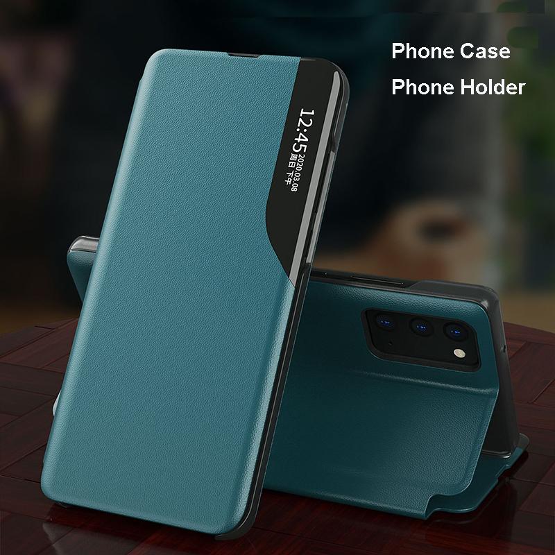 Новый кожаный чехол-книжка Smart View для Redmi 9 9A 9C Note 8 8T 9 Pro 9S, чехол для Xiaomi Mi 10 Pro 10T Lite Poco M3 X3 NFC Fundas