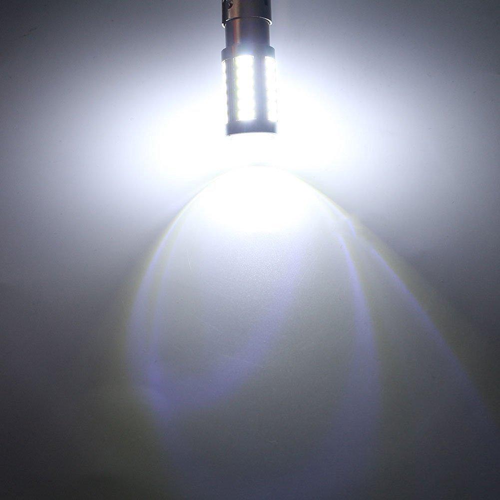 KaTur 4Pcs 1157 BAY15D 5630 33-SMD White 900 Lumens 8000K