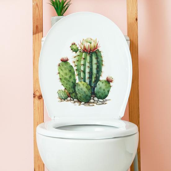 Наклейка на унитаз яркий цвет изысканный цветочный узор наклейка на крышку унитаза для украшения ванной комнаты дома