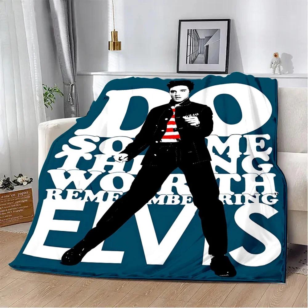 Elvis Presley Printed Throw Blanket Soft Comfortable for Picnics Travel Home Use Perfect Birthday Gift